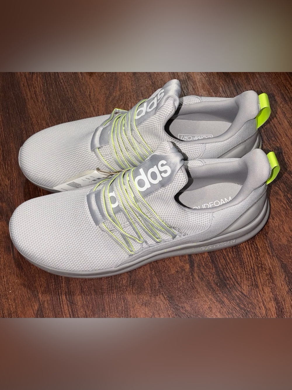 ADIDAS SIZE 14 LITE RACER ADAPT RUNNING ATHLETIC SHOES GREY - Picture 3 of 12
